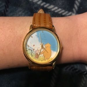 Vintage Disney Winnie the Pooh leather watch